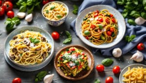 scopri le deliziose varianti vegetariane delle classiche ricette di pasta. dai un tocco nuovo ai tuoi piatti preferiti con ingredienti freschi e ricette creative, perfette per ogni occasione!